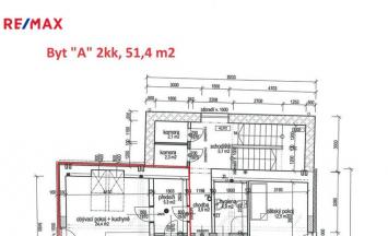 Pronájem bytu 2+kk, 51,4 m², Moravské Budějovice | RE/MAX Profi Reality Znojmo